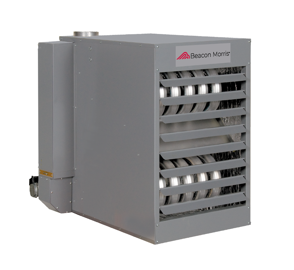 Model BSF 100 gas-fired separated combustion tubular unit heater_front of unit